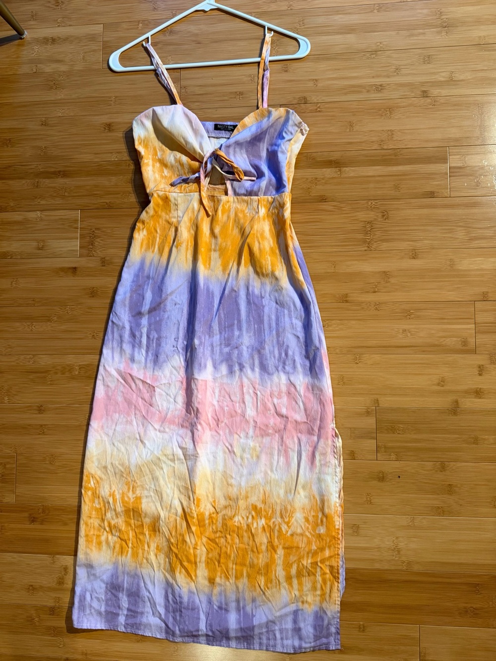 Nasty Gal Tie-Dye Maxi Dress – Size 6 – Boho Y2K